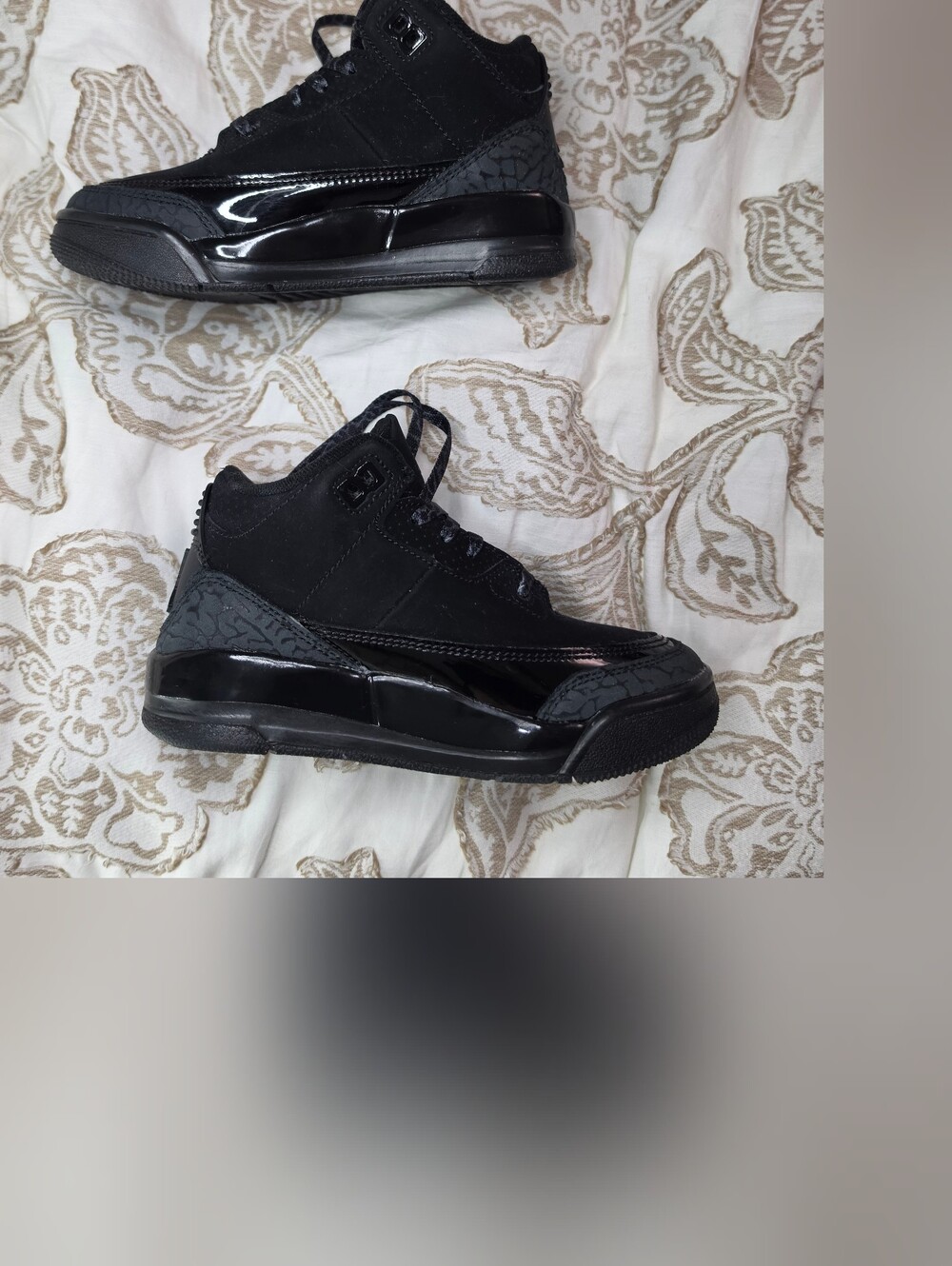 Little Kid's Air Jordan Retro 3s "Black Cat" | Size 12C